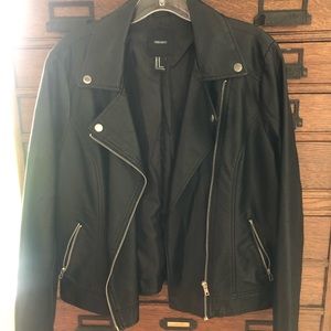 Forever 21 black faux leather jacket